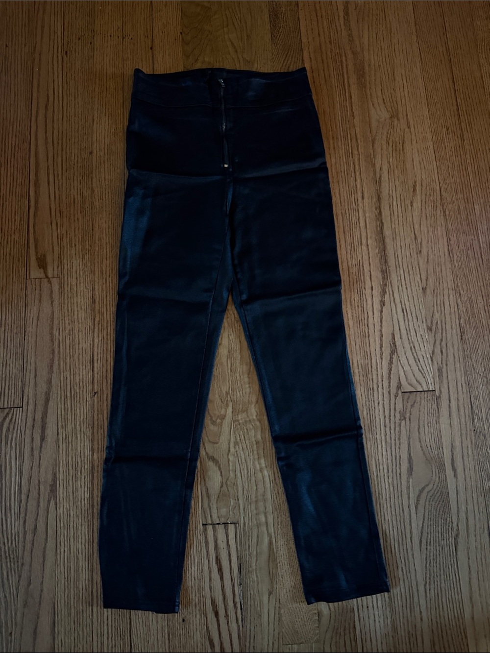 SHEIN Black Skinny Faux-Leather leggings